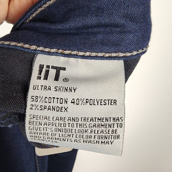 !it Dark Denim Mid Rise Ultra Skinny Jeans Size 30 - Picture 9 of 10